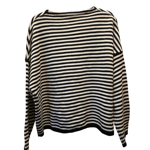 Carly Jean Los Angeles Wesley Striped Knit Sweater One Size EUC - Picture 5 of 6
